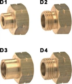Euro-Füll-Set "D" Füll-Stutzen D1-D4 Im Kunststoff-Beutel