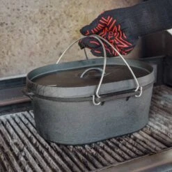 SANTOS Kastenform Oval Mit Deckel, Gusseisen, 42 X 31 Cm -Meister Grill Geschaft 7e2b0aefac9d35b1896150303b0c433e