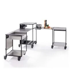 One Minute Kitchen Mobile Außenküche Premium, Schwarz -Meister Grill Geschaft c49dca6be6be8a613eb3d671b42e1ec4