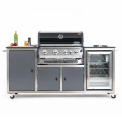INDRAdesign Blackline Gasgrillstation Mit SANTOS Free S-410 & Kühlschrank / Anthrazit -Meister Grill Geschaft indradesign blackline gasgrillstation mit santos free s 410 kuehlschrank anthrazit 0087418d96081780908e5ccb2a805977