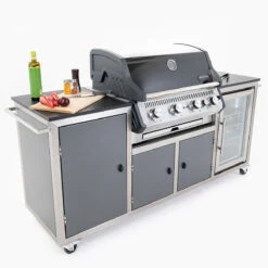 INDRAdesign Blackline Gasgrillstation Mit SANTOS Free S-410 & Kühlschrank / Anthrazit -Meister Grill Geschaft indradesign blackline gasgrillstation mit santos free s 410 kuehlschrank anthrazit bc062058c028e0a70f7cd4898b8b5f99