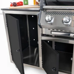 INDRAdesign Blackline Gasgrillstation Mit SANTOS Free S-410 & Kühlschrank / Schwarz -Meister Grill Geschaft indradesign blackline gasgrillstation mit santos free s 410 kuehlschrank schwarz 47d853f00eadfdf0228c3bae7642de53