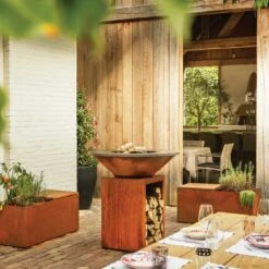 OFYR Herb Garden Bench Corten Sitzbank -Meister Grill Geschaft ofyr herb garden bench corten sitzbank 6a194f84df7bac68ea4d70d85f479df9