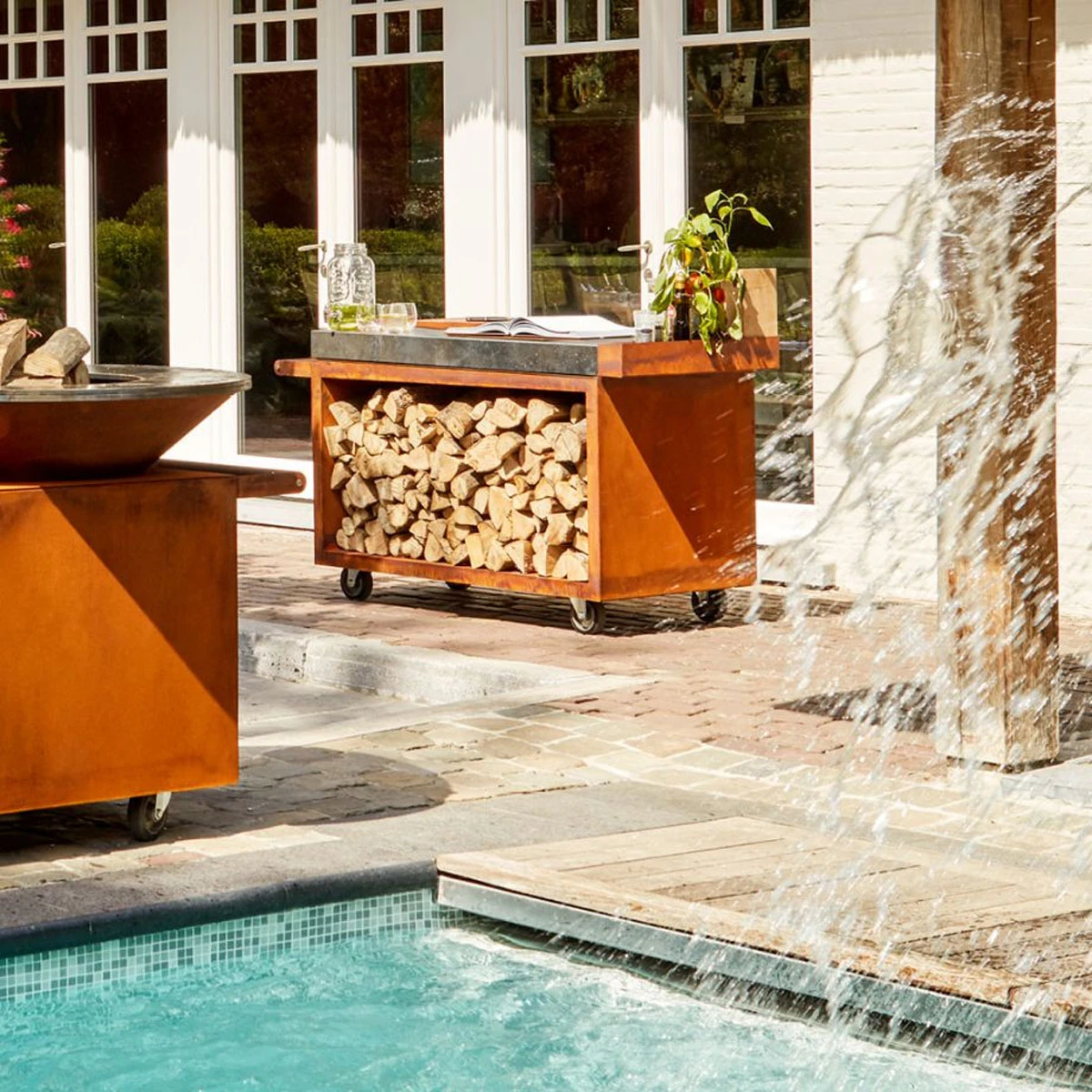 OFYR Mise En Place Table Corten 135 PRO Keramik Dunkelgrau 4 OFYR Mise En Place Table Corten 135 PRO Keramik Dunkelgrau – Bild 2