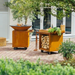 OFYR Mise En Place Table Corten 65 PRO Teakholz -Meister Grill Geschaft ofyr mise en place table corten 65 pro teakholz 39c24a61c3f918f802cf52b2fb588722