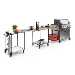 One Minute Kitchen Mobile Außenküche 2.0 Premium, Schwarz -Meister Grill Geschaft one minute kitchen mobile au enkueche 2 0 premium schwarz 09654340a4cb40fdf1686f4a70f0dd3f