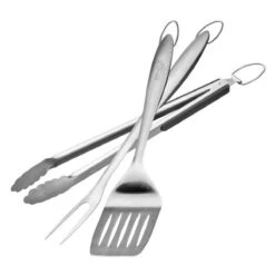 SANTOS 3-teiliges Grillbesteck, Edelstahl -Meister Grill Geschaft santos 3 teiliges set grillbesteck wender fleischgabel grillzange edelstahl c74af35d6d7f420b37c4dd68a28144f9