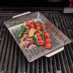 SANTOS Gemüsekorb L / Grillpfanne Edelstahl, 35 X 24,2 cm -Meister Grill Geschaft santos gemuesekorb l grillpfanne edelstahl 35 x 24 2 x 5 6 cm 68bc6610bc61479246d4e735a463fa5f
