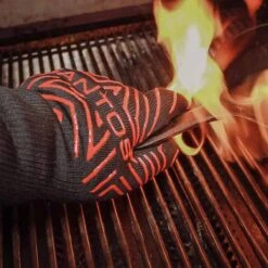 SANTOS Grill Handschuh (Paar) Hitzebeständig Bis 500 °C, Universalgröße -Meister Grill Geschaft santos grill handschuh paar c748c766a128191243d4b7b156cea70d