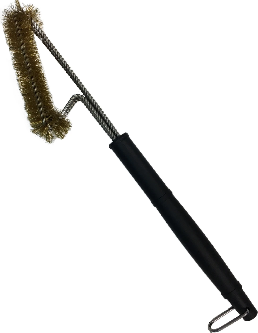 SANTOS 3-Kopf Grillbürste Messing 45 Cm 5 SANTOS 3-Kopf Grillbürste Messing 45 Cm – Bild 3