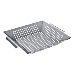 SANTOS Gemüsekorb XL / Grillwok Edelstahl, 30,5 X 30,5 cm -Meister Grill Geschaft santos grillwok edelstahl 30 5 x 30 5 e3d6c8bd19a92f93116102eea033760c