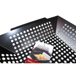SANTOS Gemüsekorb XL / Grillwok Schwarz, 30,5 X 30,5 cm -Meister Grill Geschaft santos grillwok schwarz 30 5 x 30 5 498f5ae635f32ab145e2b470b23c534f