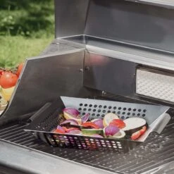 SANTOS Gemüsekorb XL / Grillwok Schwarz, 30,5 X 30,5 cm -Meister Grill Geschaft santos grillwok schwarz 30 5 x 30 5 58431ea3d5618f9aea3620d2bd25dc31