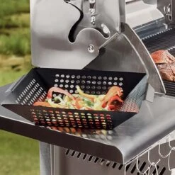 SANTOS Gemüsekorb XL / Grillwok Schwarz, 30,5 X 30,5 cm -Meister Grill Geschaft santos grillwok schwarz 30 5 x 30 5 a1a130fc5c1f9c3d3ef85e9e687bc139