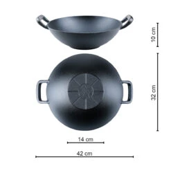 SANTOS Gusseisen Wok, Ø 32 Cm -Meister Grill Geschaft santos gusseisen wok 32 cm 4f26dc42e11a7997efbe731a7d6b2edf