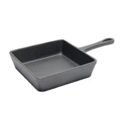 SANTOS Kleine Gusseiserne Grillpfanne, 12,5 X 10,5 Cm