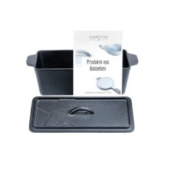 SANTOS Kastenform K4 Mit Deckel, Aus Gusseisen, 34 X 13 Cm -Meister Grill Geschaft santos kastenform k4 mit deckel aus gusseisen 4eb652606d5854bd56cce11b6691ae80
