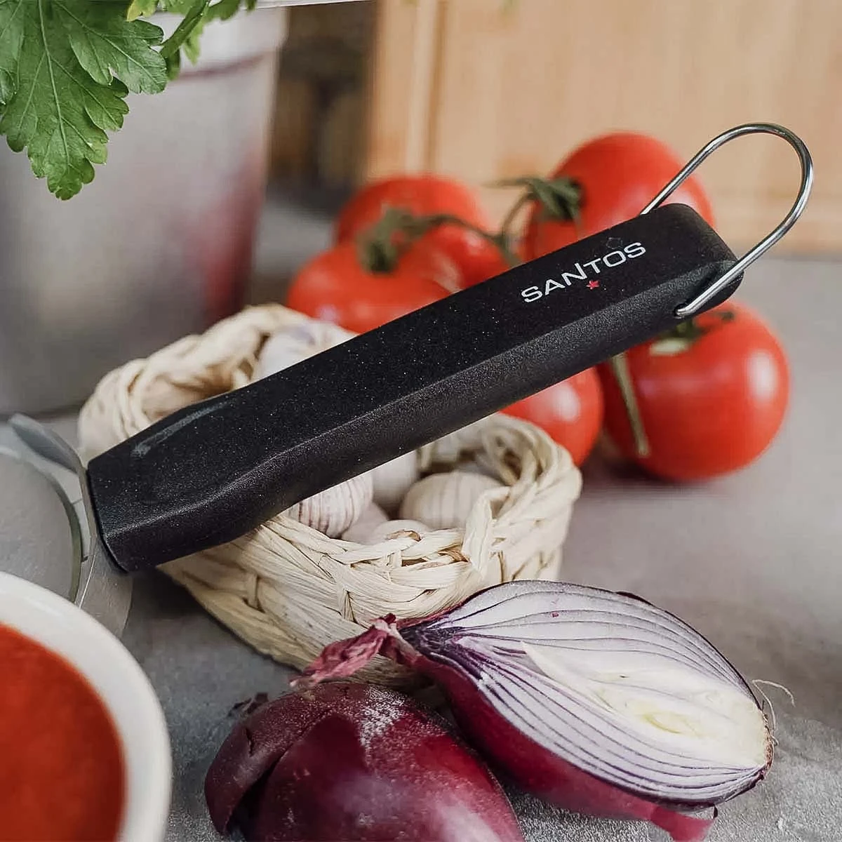 SANTOS Pizzaschneider, Edelstahl 4 SANTOS Pizzaschneider, Edelstahl – Bild 2