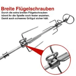 SANTOS Drehspieß Für Napoleon Rogue 425er & Freestyle 425er -Meister Grill Geschaft santos premium drehspie fuer napoleon rogue 425er 06b5d82db1ef622e827fcd44e3483bd2