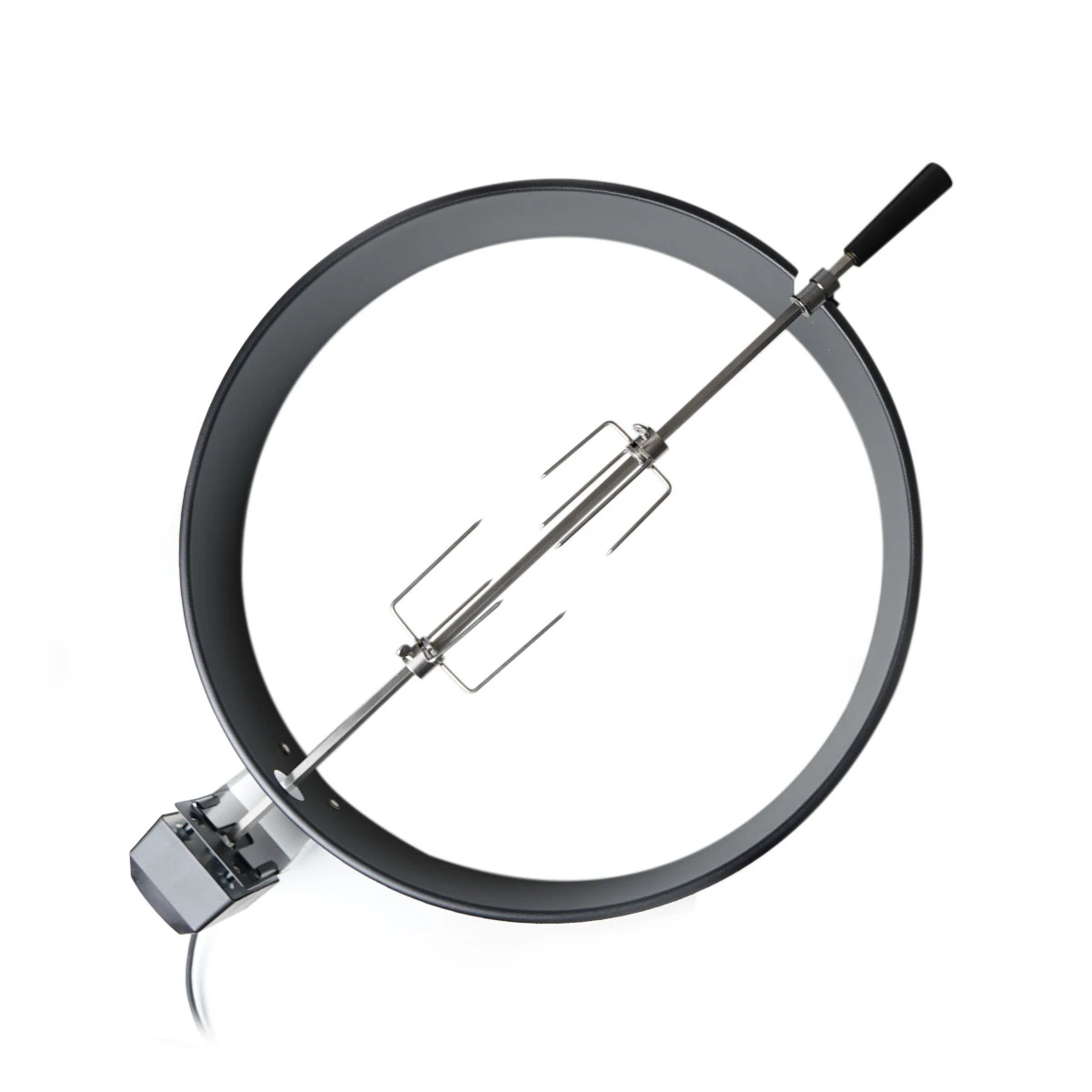 SANTOS Premium Grillspieß Drehspieß Set Für Kugelgrill, Ø 57 Cm, Schwarz 5 SANTOS Premium Grillspieß Drehspieß Set Für Kugelgrill, Ø 57 Cm, Schwarz – Bild 3