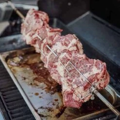 SANTOS Edelstahl Drehspieß Für Gasgrill Weber Genesis II E610 E640 S640