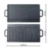SANTOS Wende-Grillplatte Gusseisen, 42,5 X 23 Cm 1 SANTOS Wende-Grillplatte Gusseisen, 42,5 X 23 Cm -Meister Grill Geschaft santos wende grillplatte gusseisen fdb270af3f585ff08fdd32059dfb347f