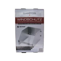 SANTOS Windschild Für Seitenbrenner SANTOS S-Serie & E-Serie Und Burnhard Earl, Edelstahl